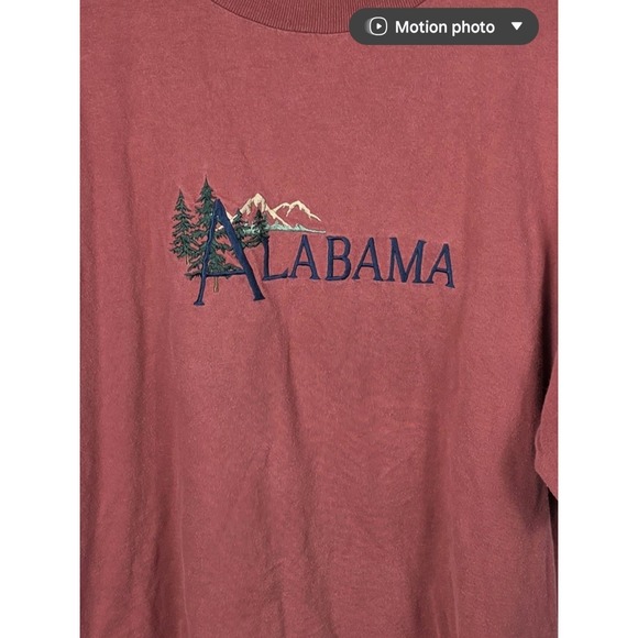 Alabama  Desert Sand Red T Shirt Vintage‎ 90s Made in USA X Large - Picture 2 of 5